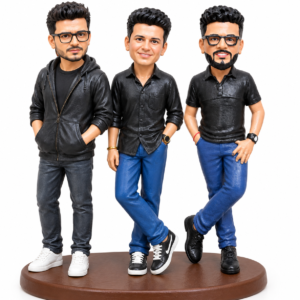 3 PERSON FIGURINES