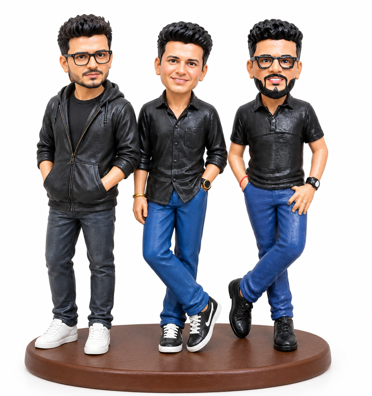 3 PERSON FIGURINES